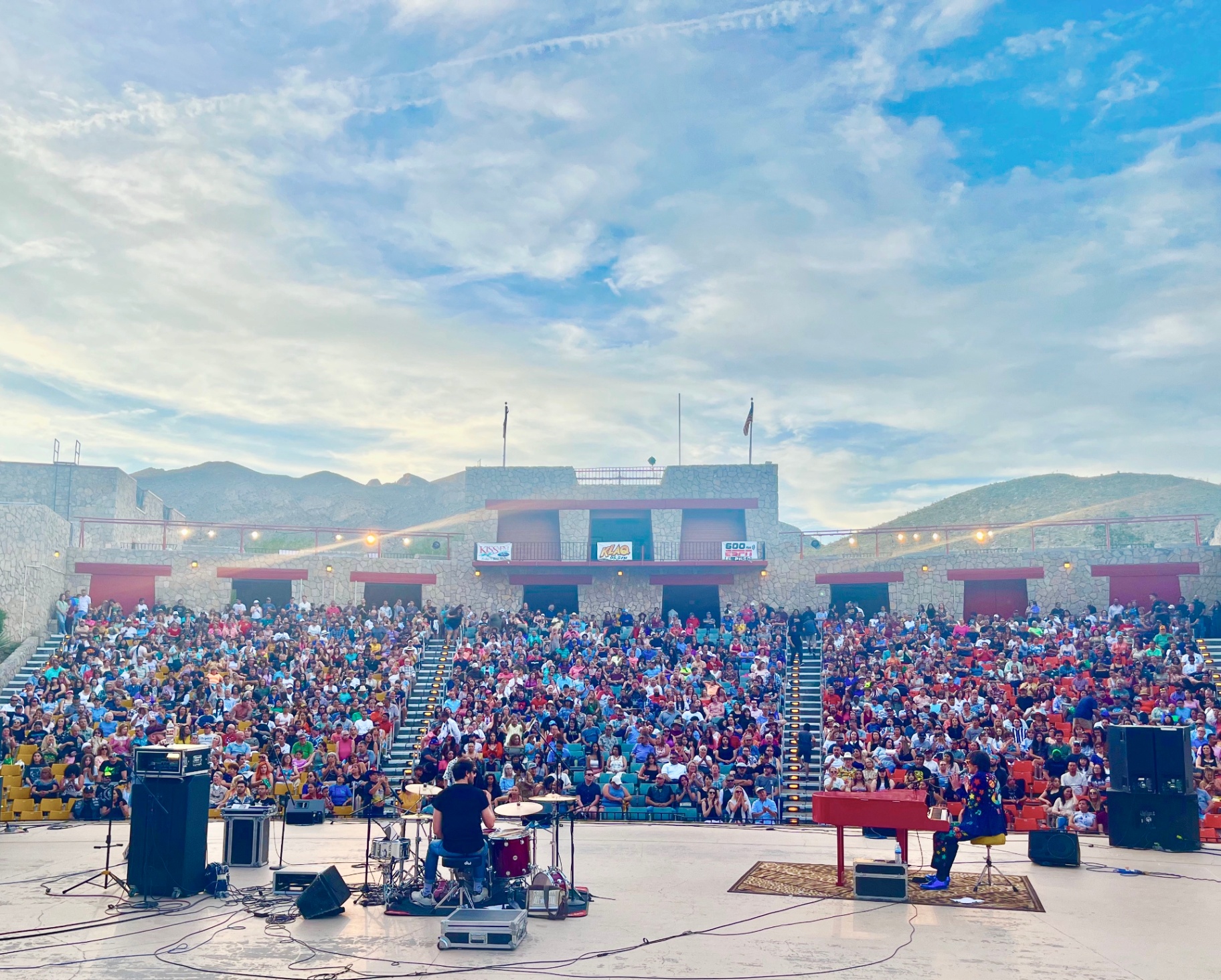 Sir El Tom performing to a packed crowd at McKelligon Canyon Amphitheatre, El Paso