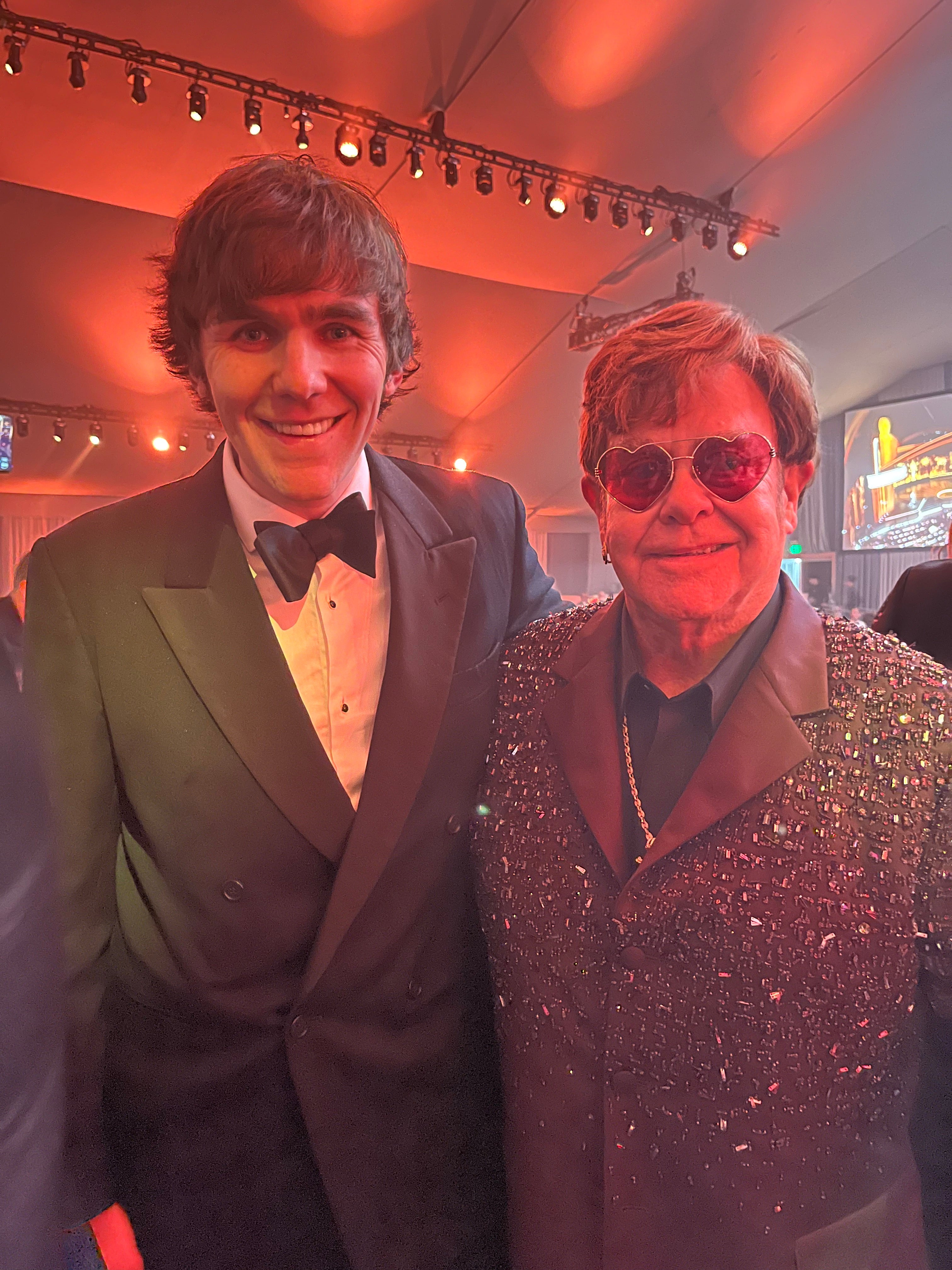 Tom Cridland with Sir Elton John